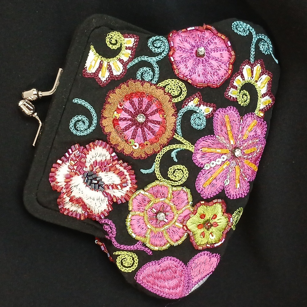 Vera Bradley multi color coin/evening bag